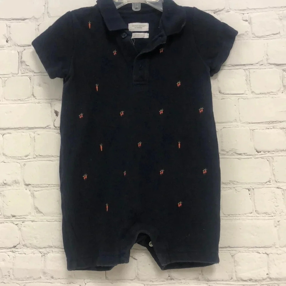 Beatrix Potter by Baby Gap One Piece Boys Collared Button Up Romper 18-24M